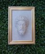 Marcus Aurelius, framed 3D printed sculpture
